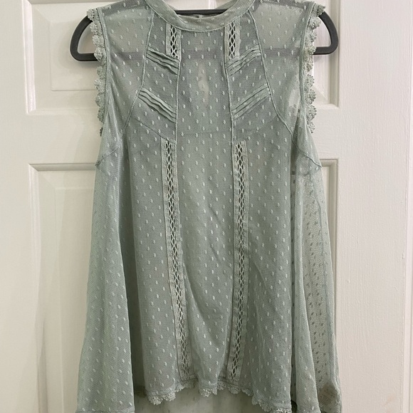 Free People New Romantics lace/mesh top. - Picture 4 of 5